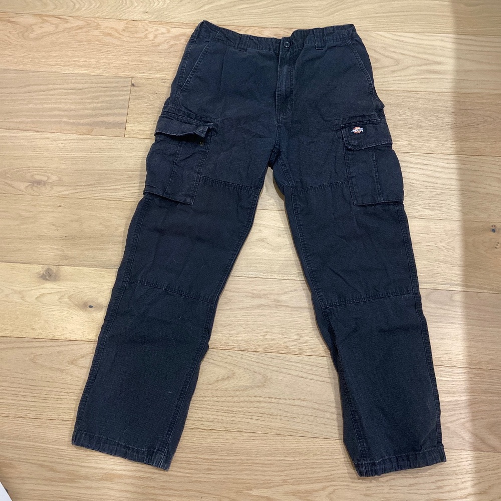 Vintage Dickies Cargo Pants Black Eagle Bend Mens Size 32